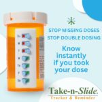 Know instantly if you took your dose with Take and Slide