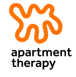 Image showing the logo for Apartment Therapy, Lifestyle and interior design community sharing design lessons, DIY how-tos, shopping guides and expert advice for creating a happy, beautiful home.